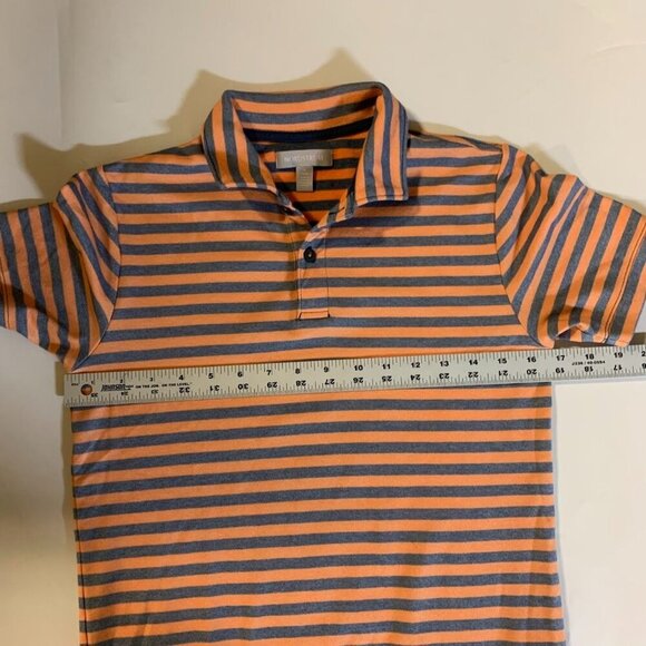 Nordstrom Boys Cotton Striped Button Stretch Short Sleeve Polo Shirt Size XL - Picture 11 of 13
